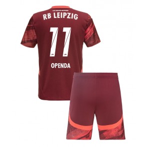 RB Leipzig Lois Openda #11 Gostujuci Dres za Dječji 2024-25 Kratak Rukavima (+ kratke hlače)